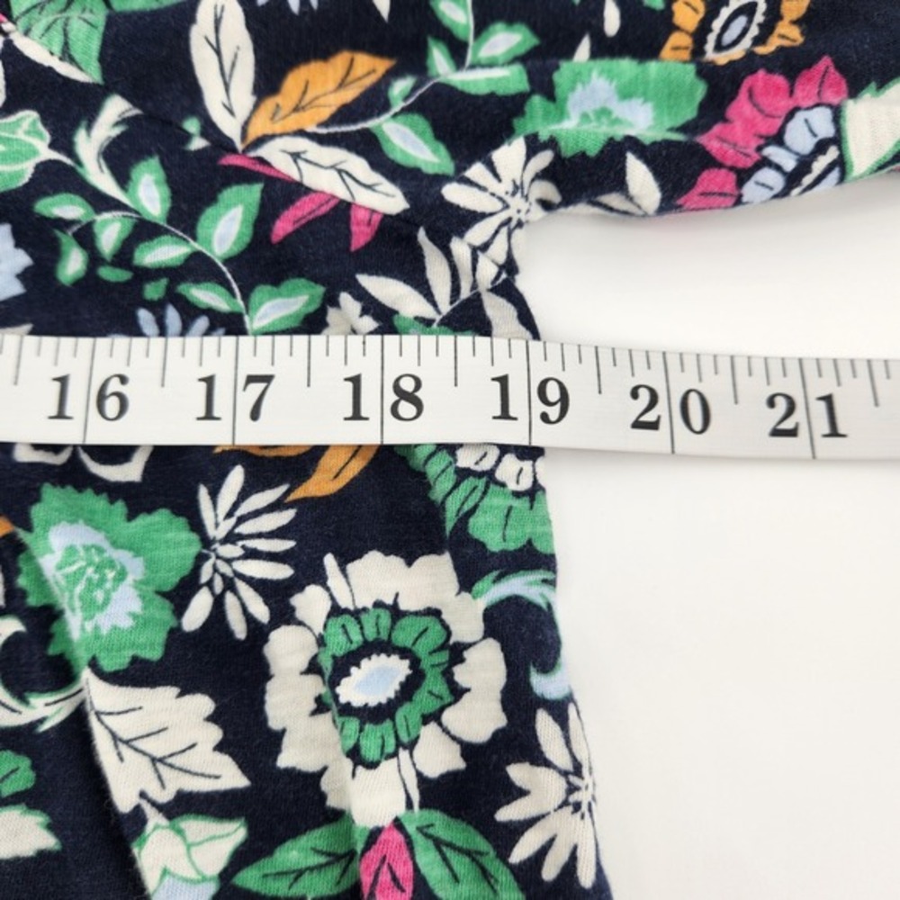 Loft Outlet Medium Petite Floral Print Square Neck 3/4 Puff Sleeve Top‎ Blouse - Picture 5 of 6